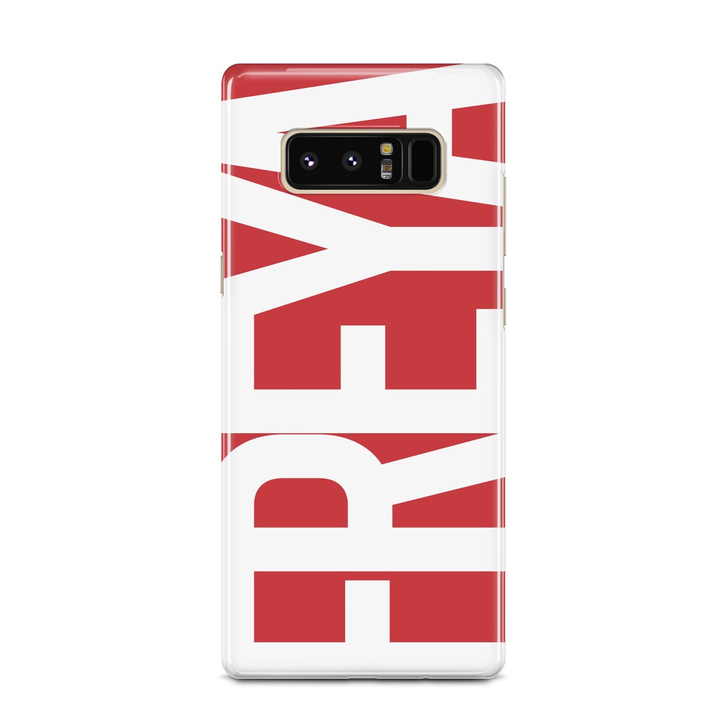 Red and White Chunky Name Samsung Galaxy Note 8 Case