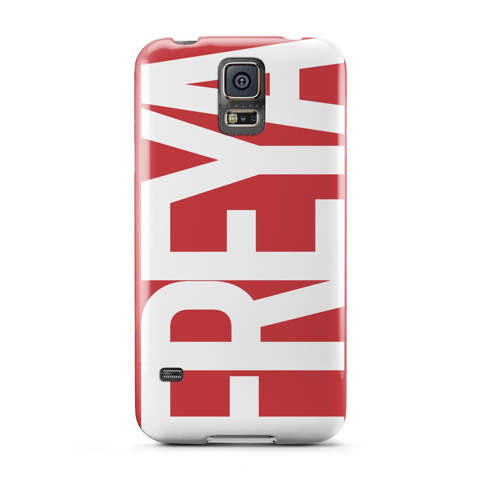 Red and White Chunky Name Samsung Galaxy S5 Case