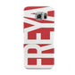 Red and White Chunky Name Samsung Galaxy S6 Case