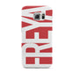 Red and White Chunky Name Samsung Galaxy S6 Edge Case