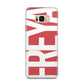 Red and White Chunky Name Samsung Galaxy S8 Plus Case