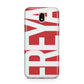 Red and White Chunky Name Samsung J5 2017 Case