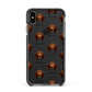 Redbone Coonhound Icon with Name Apple iPhone Xs Max Impact Case Black Edge on Black Phone