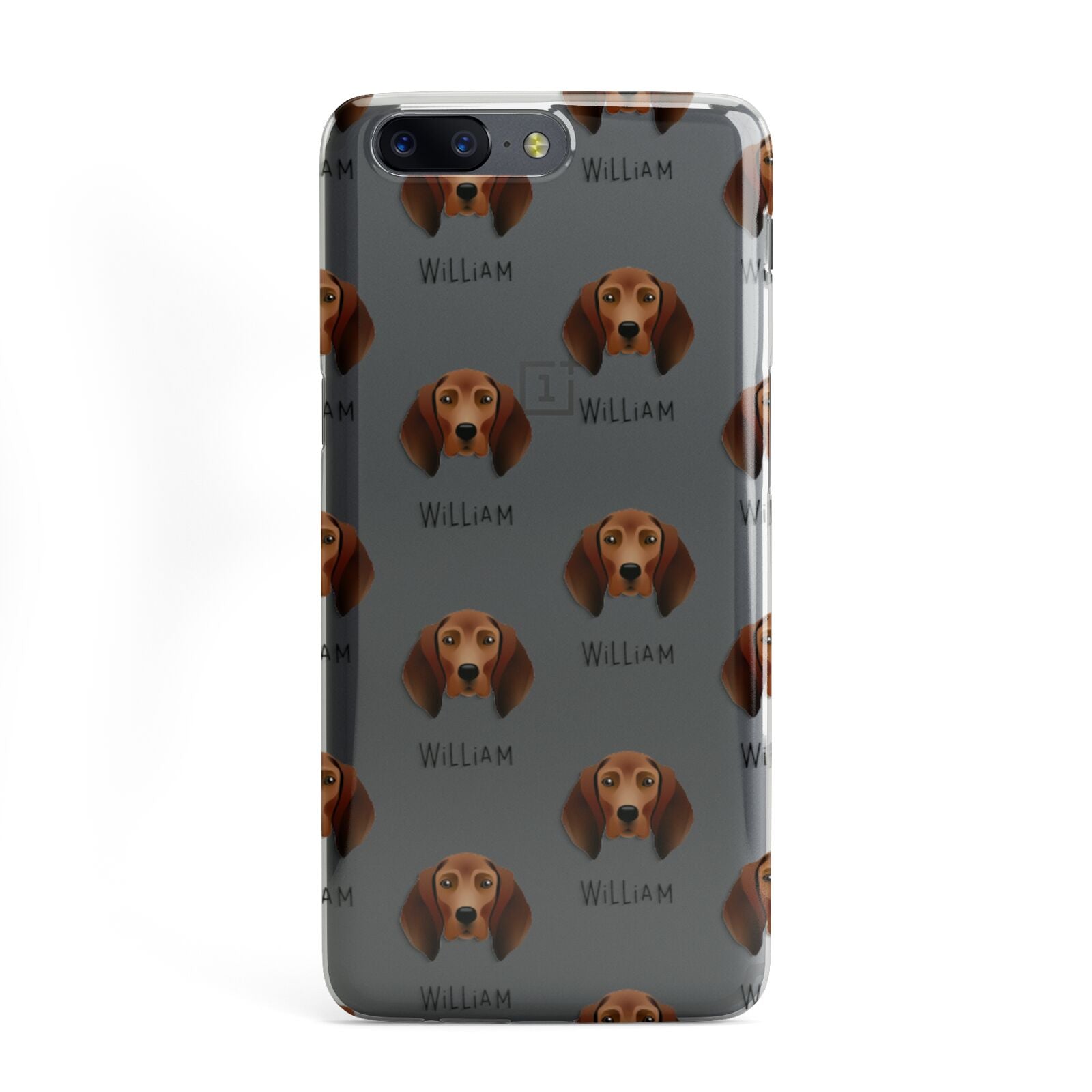 Redbone Coonhound Icon with Name OnePlus Case