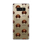 Redbone Coonhound Icon with Name Samsung Galaxy Note 8 Case