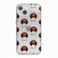 Redbone Coonhound Icon with Name iPhone 13 TPU Impact Case with White Edges
