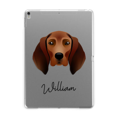 Redbone Coonhound Personalised Apple iPad Silver Case