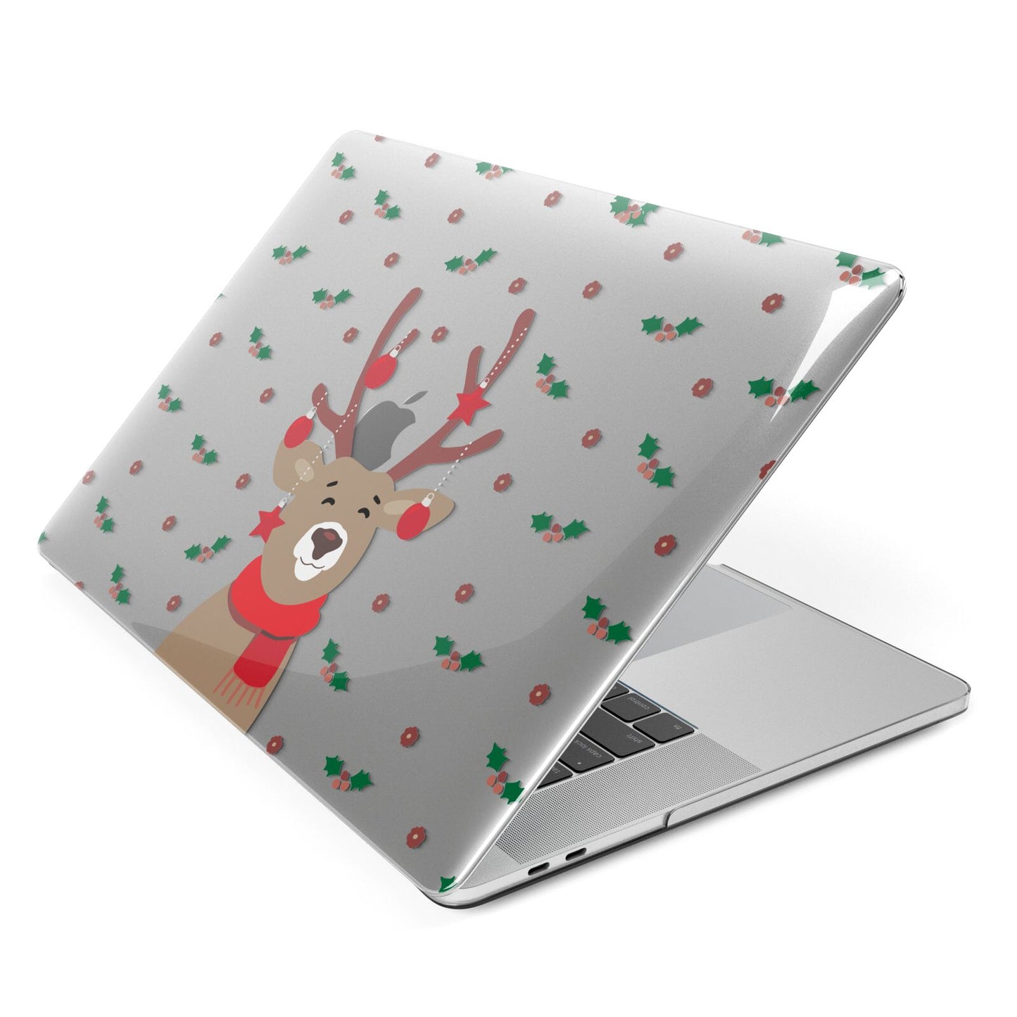 Reindeer Christmas Apple MacBook Case Side View