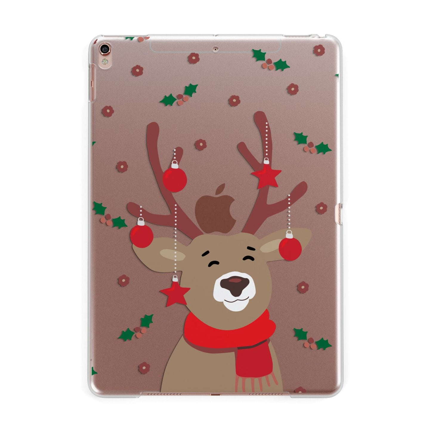 Reindeer Christmas Apple iPad Rose Gold Case