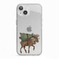 Reindeer Christmas Tree iPhone 13 TPU Impact Case with White Edges