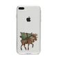 Reindeer Christmas Tree iPhone 8 Plus Bumper Case on Silver iPhone
