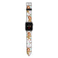 Reindeer Photo Face Apple Watch Strap with Silver Hardware