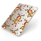 Reindeer Photo Face Apple iPad Case on Gold iPad Side View