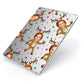 Reindeer Photo Face Apple iPad Case on Silver iPad Side View