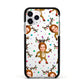 Reindeer Photo Face Apple iPhone 11 Pro in Silver with Black Impact Case