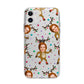 Reindeer Photo Face Apple iPhone 11 in White with Bumper Case