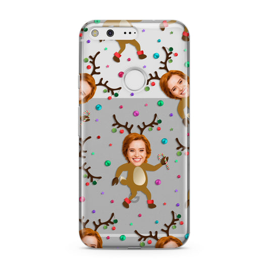 Reindeer Photo Face Google Pixel Case