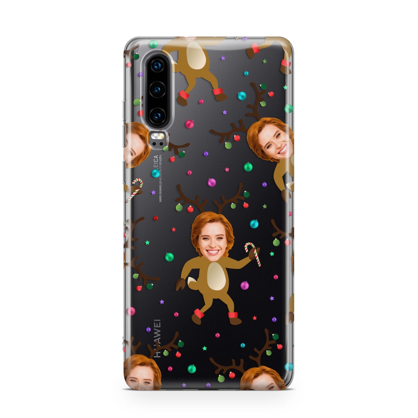 Reindeer Photo Face Huawei P30 Phone Case