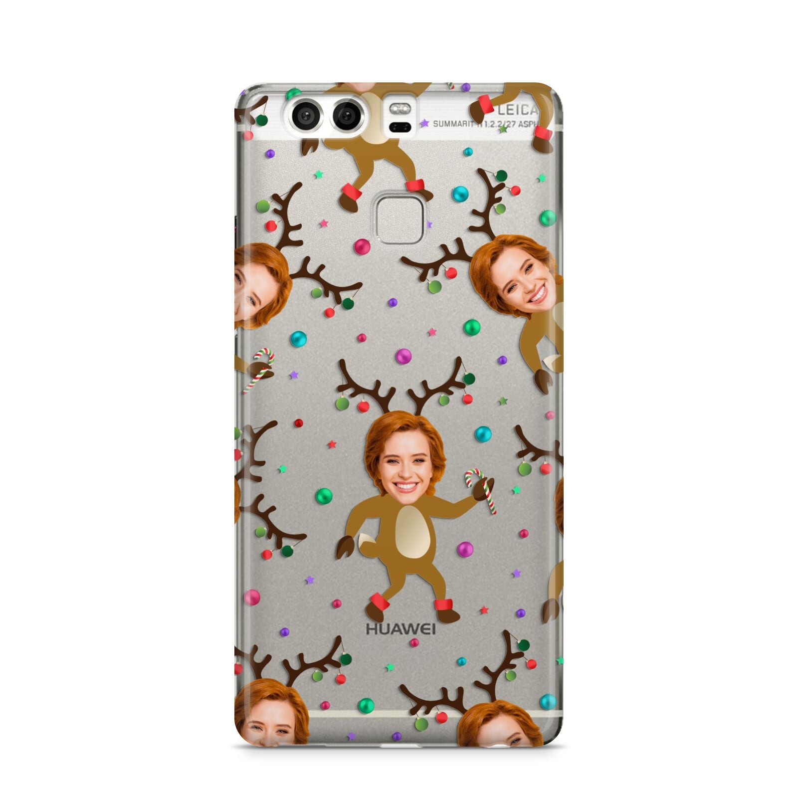 Reindeer Photo Face Huawei P9 Case