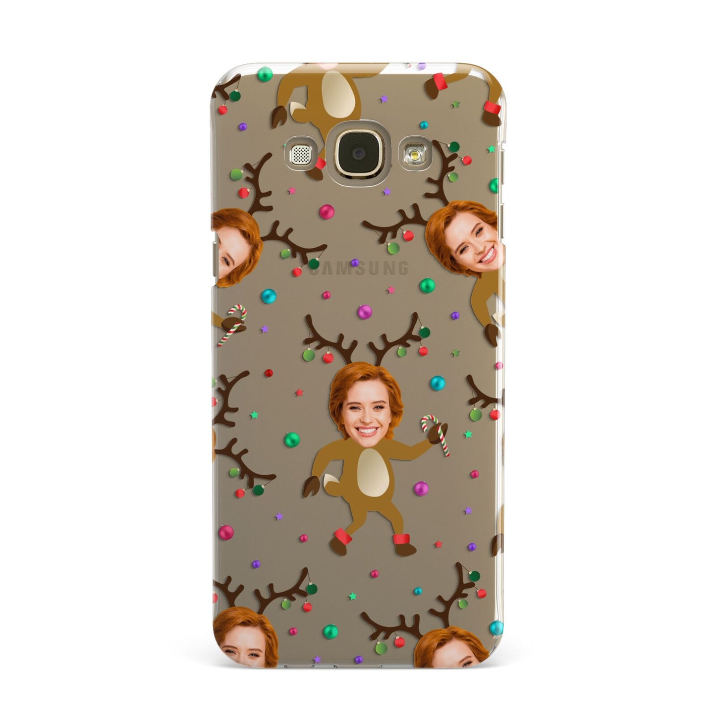 Reindeer Photo Face Samsung Galaxy A8 Case
