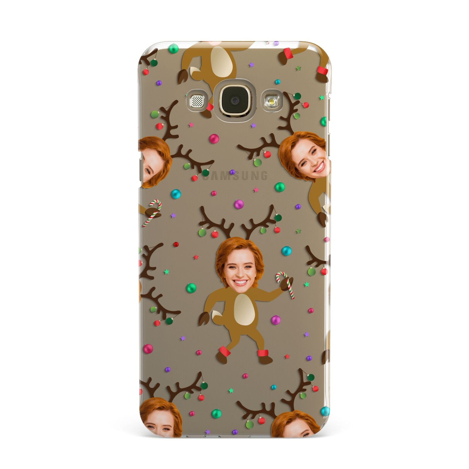 Reindeer Photo Face Samsung Galaxy A8 Case