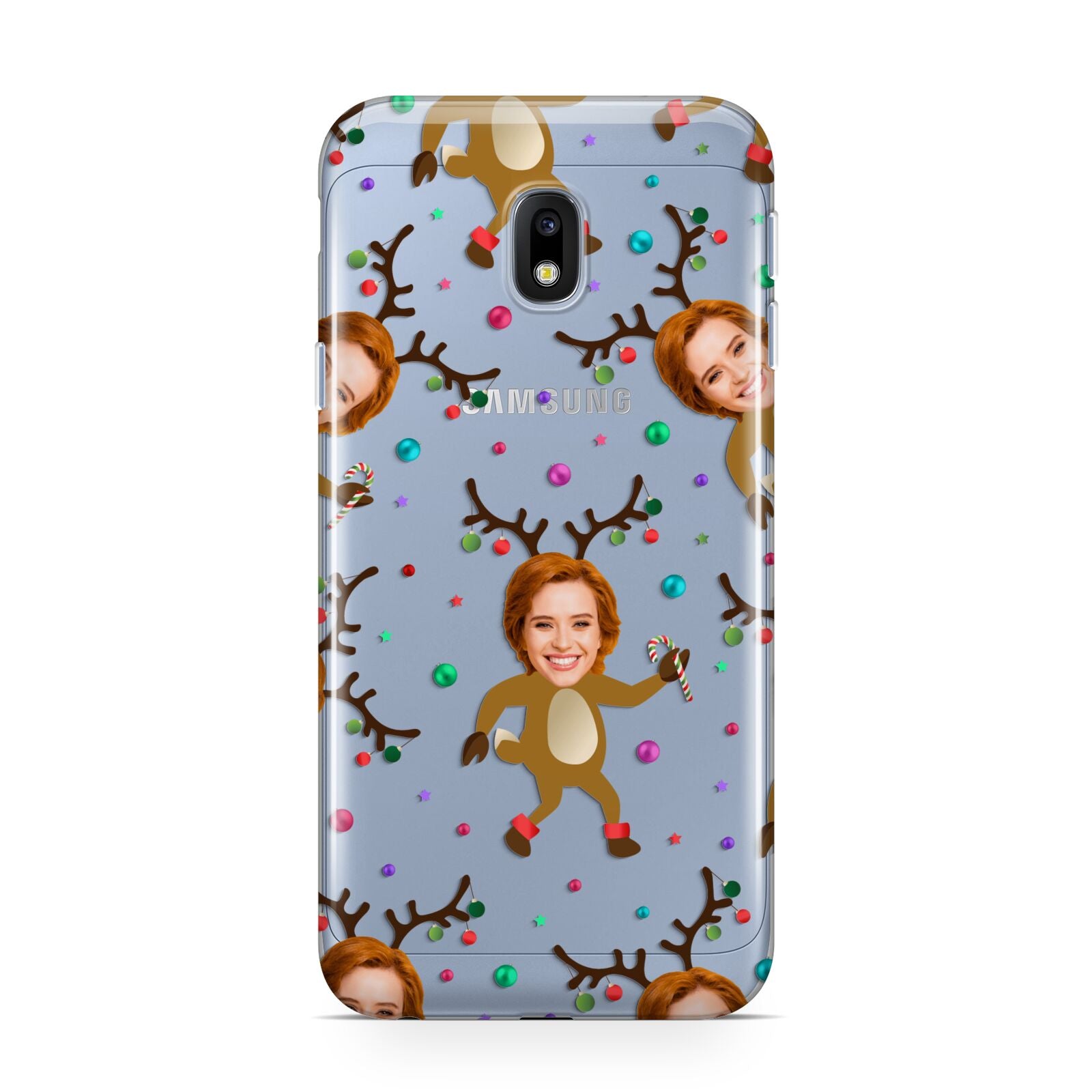 Reindeer Photo Face Samsung Galaxy J3 2017 Case