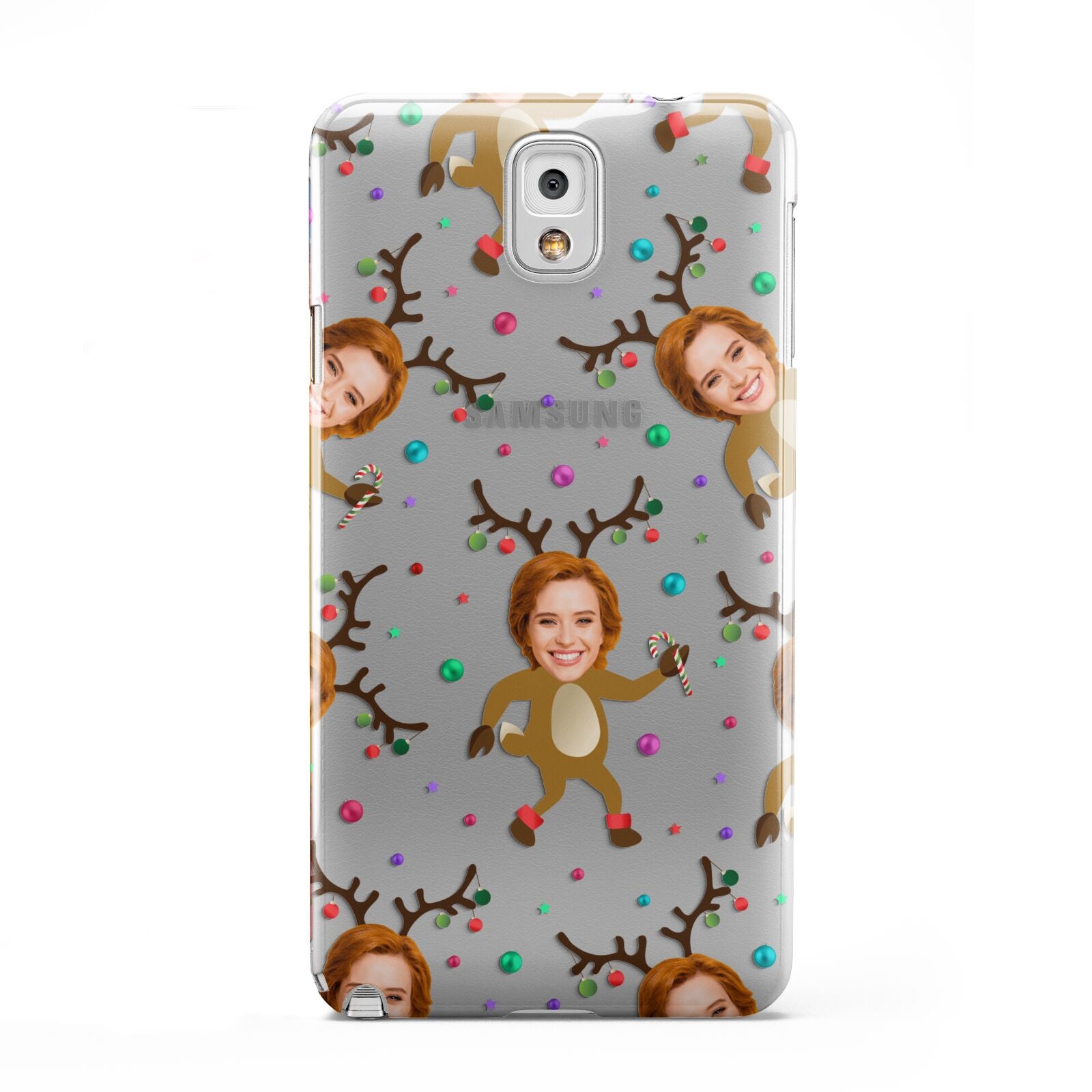 Reindeer Photo Face Samsung Galaxy Note 3 Case