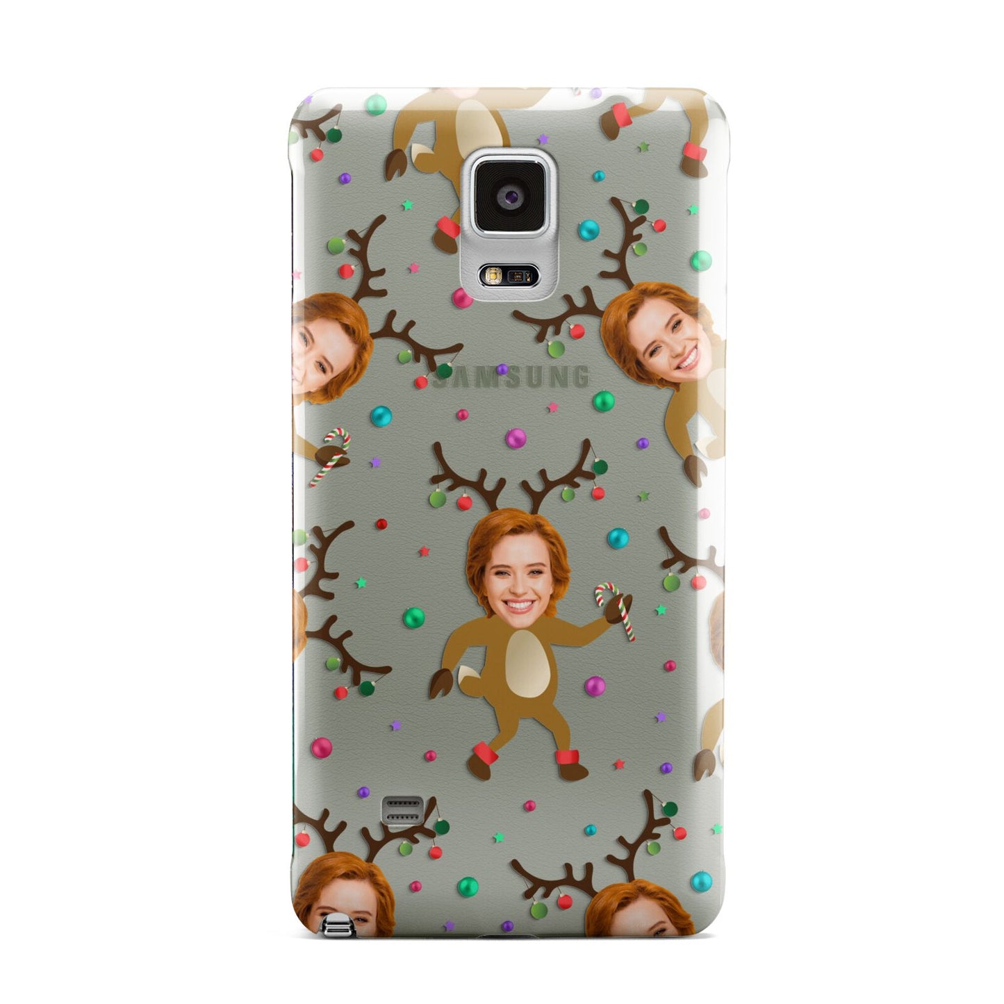 Reindeer Photo Face Samsung Galaxy Note 4 Case