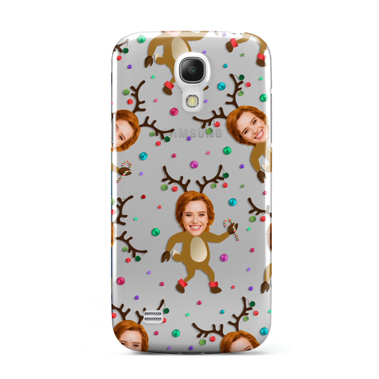 Reindeer Photo Face Samsung Galaxy S4 Mini Case