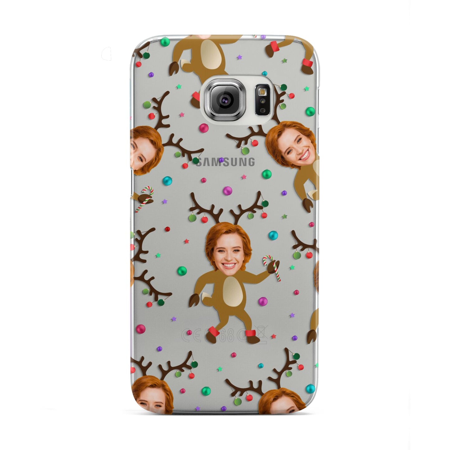Reindeer Photo Face Samsung Galaxy S6 Edge Case
