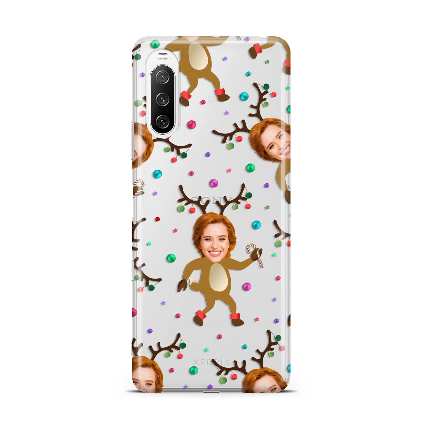 Reindeer Photo Face Sony Xperia 10 III Case