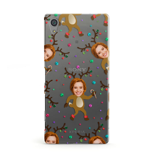 Reindeer Photo Face Sony Xperia Case