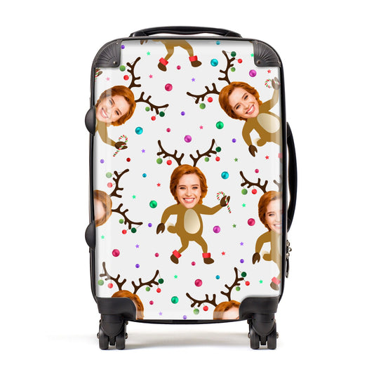 Reindeer Photo Face Suitcase