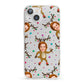 Reindeer Photo Face iPhone 13 Clear Bumper Case