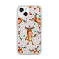 Reindeer Photo Face iPhone 14 Glitter Tough Case Starlight