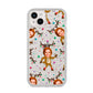 Reindeer Photo Face iPhone 14 Plus Glitter Tough Case Starlight