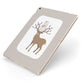 Reindeer Presents Apple iPad Case on Gold iPad Side View