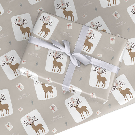 Reindeer Presents Custom Wrapping Paper