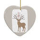 Reindeer Presents Heart Decoration