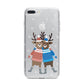 Reindeer iPhone 7 Plus Bumper Case on Silver iPhone