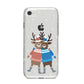 Reindeer iPhone 8 Bumper Case on Silver iPhone