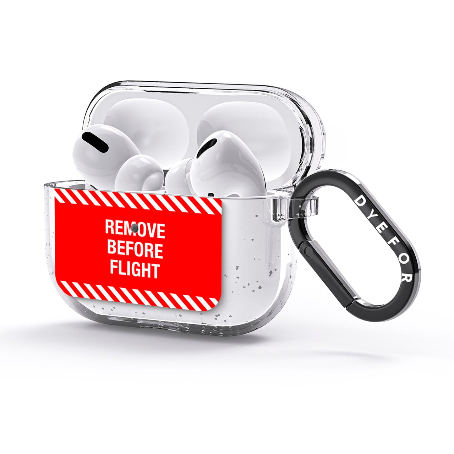 Remove Before Flight AirPods Glitter Case 3rd Gen Side Image