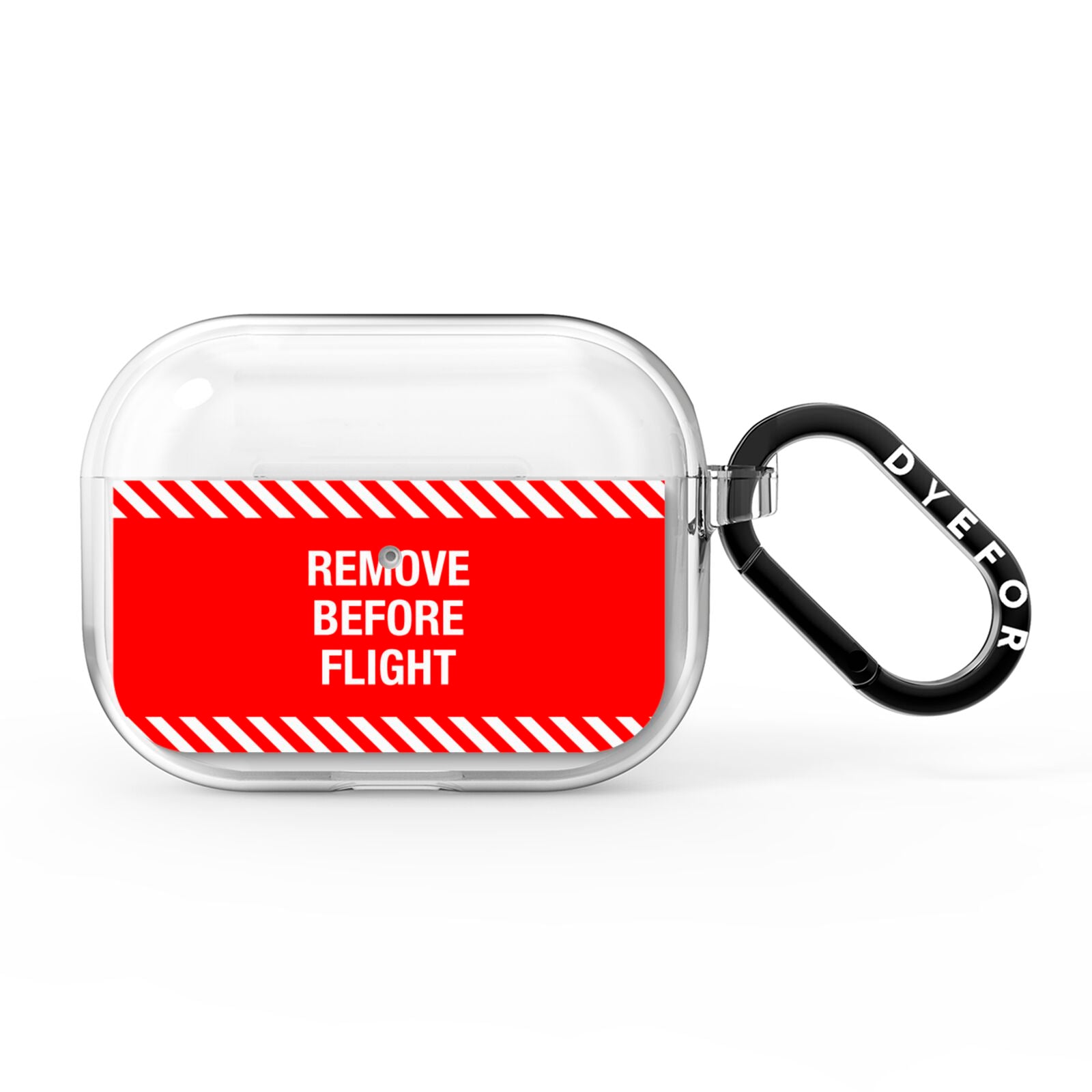 Remove Before Flight AirPods Pro Clear Case