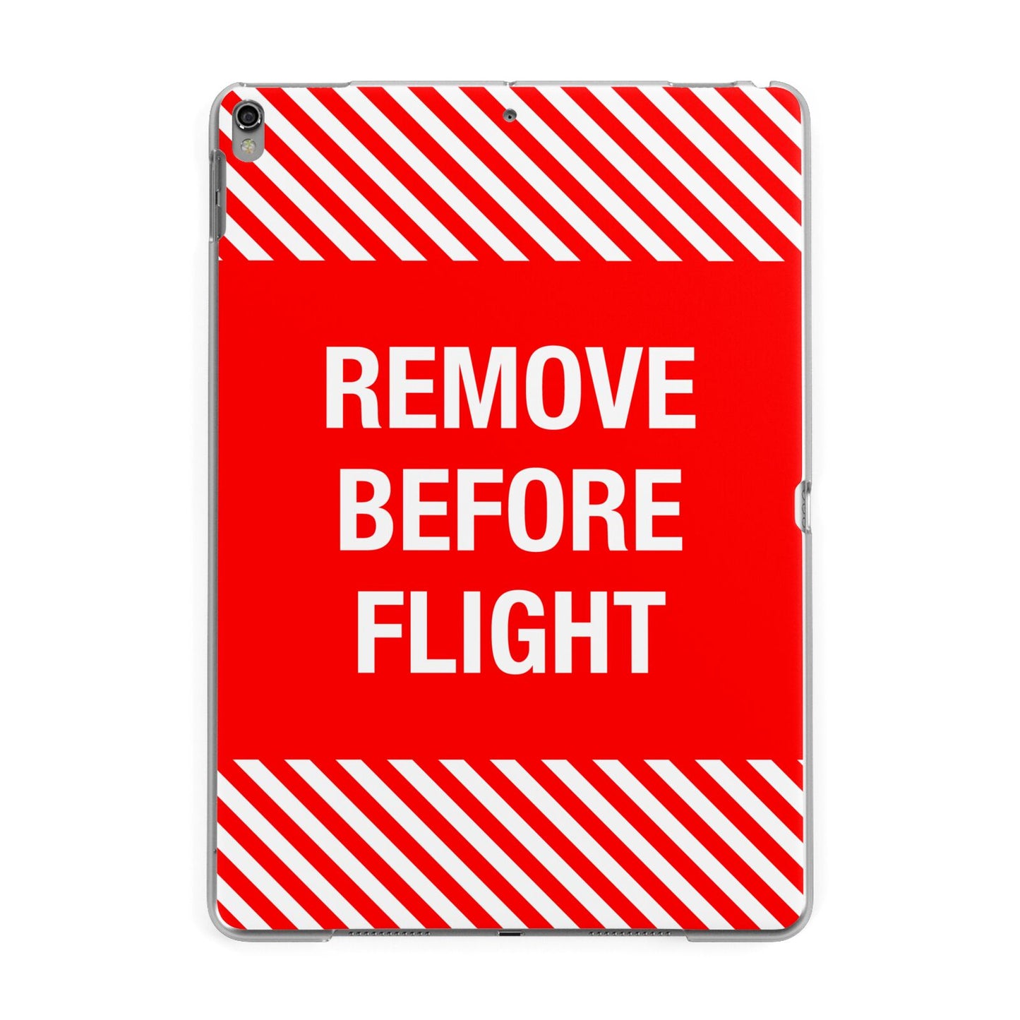 Remove Before Flight Apple iPad Grey Case