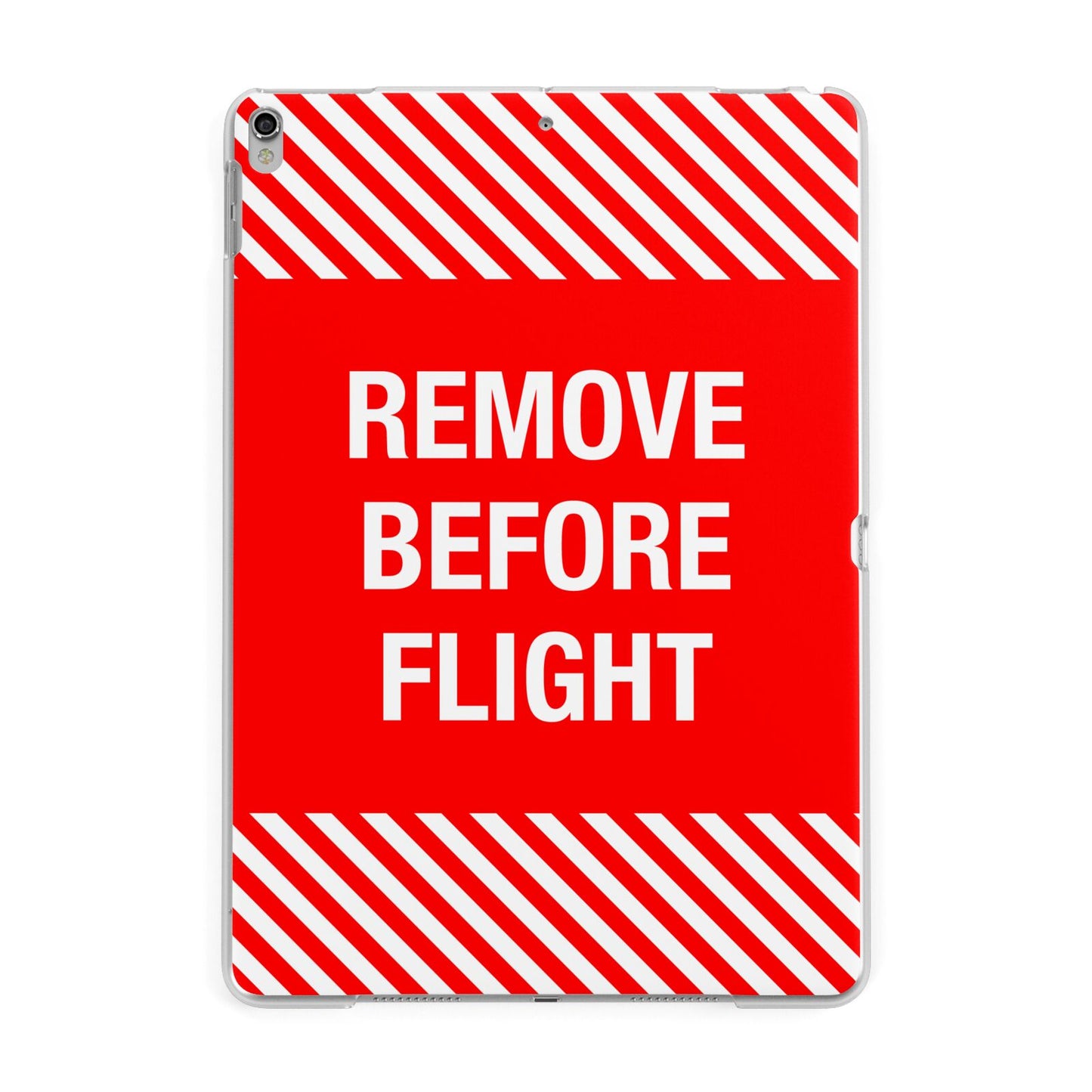 Remove Before Flight Apple iPad Silver Case