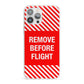 Remove Before Flight iPhone 13 Pro Max Clear Bumper Case