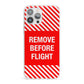 Remove Before Flight iPhone 13 Pro Max Clear Bumper Case