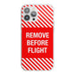Remove Before Flight iPhone 13 Pro Max TPU Impact Case with White Edges
