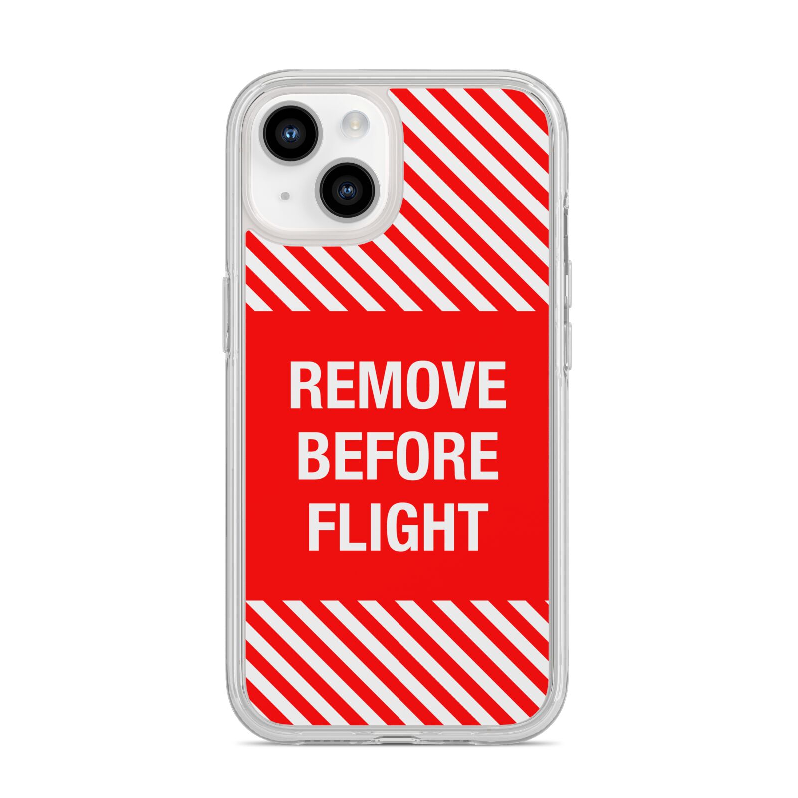 Remove Before Flight iPhone 14 Clear Tough Case Starlight