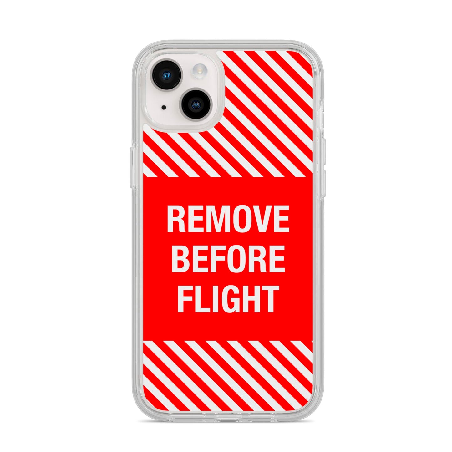 Remove Before Flight iPhone 14 Plus Clear Tough Case Starlight